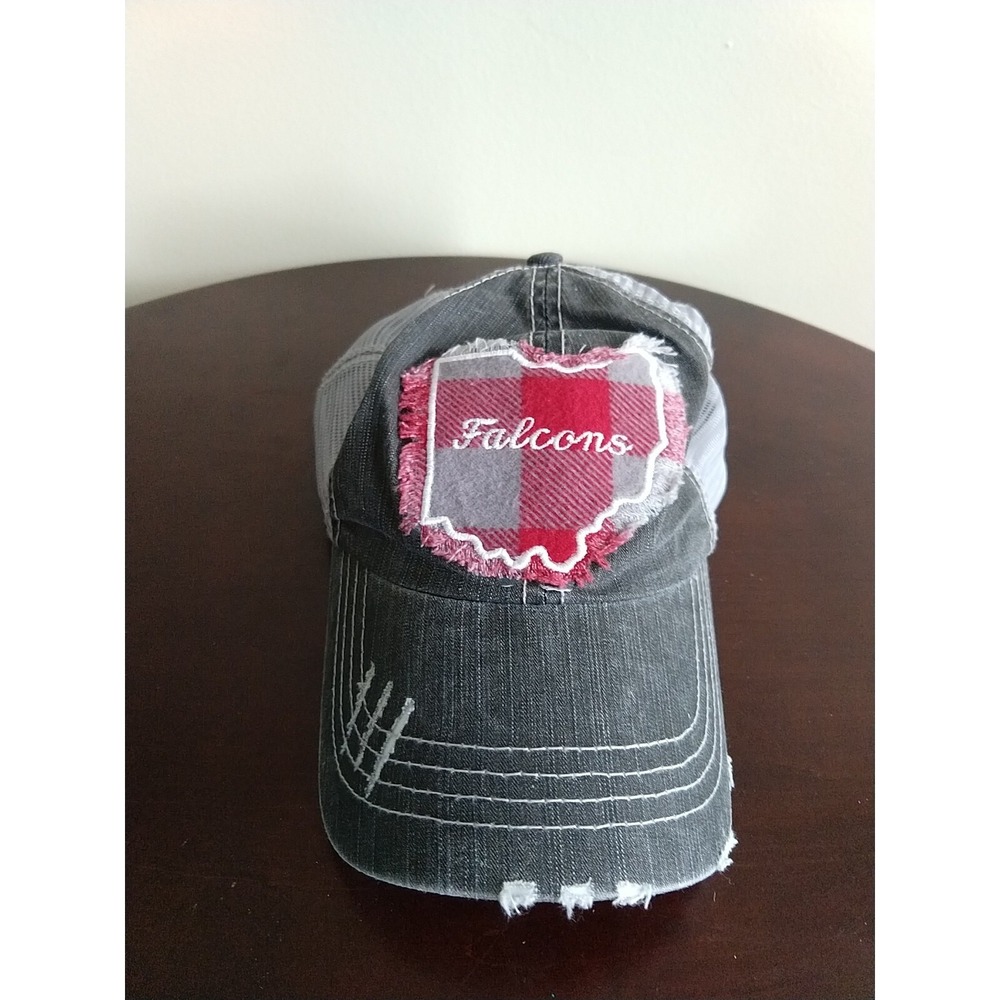Vintage Ohio Falcons State Trucker Hat Cap Adjustable Back